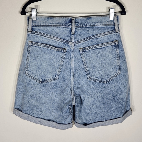 Abercrombie & Fitch The Pleated Short Ultra High Rise Womens 2 Light Blue - Picture 2 of 9